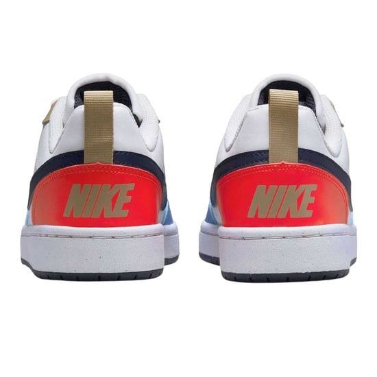 Nike - "Borough Low Recraft" Sneaker für Kinder, Leder, Flach (Weiß/Blau/Rot) - Image 2