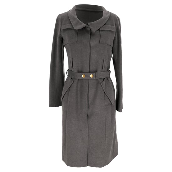 Roland Mouret Mantel mit Gürtel aus grauer Wolle - Image 1