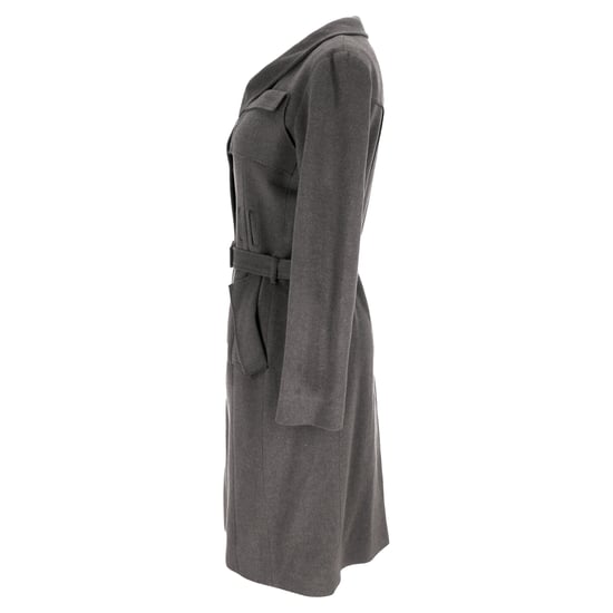 Roland Mouret Mantel mit Gürtel aus grauer Wolle - Image 2