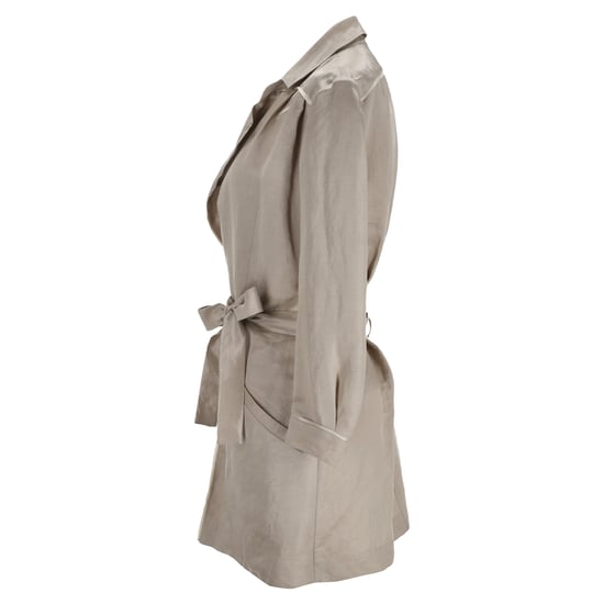 Nina Ricci Gürtelmantel aus beigefarbenem Leinen - Image 2