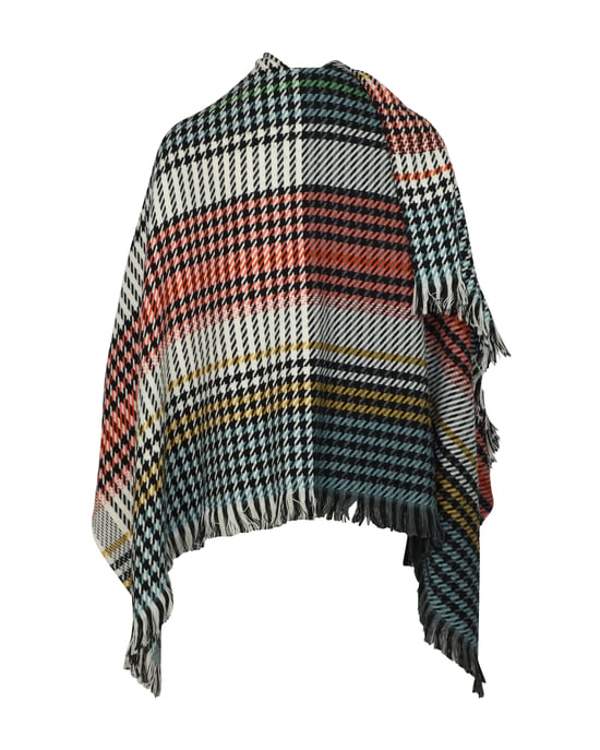 Maje karierter Poncho-Schal aus mehrfarbigem Acryl - Image 3