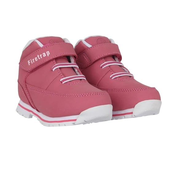 Firetrap - "Rhino" Stiefel für Baby, Leder (Pink/Weiß) - Image 4