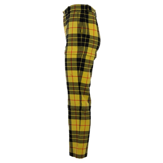 Balenciaga Tartan-Wollhose mit geradem Bein in Gelb - Image 2