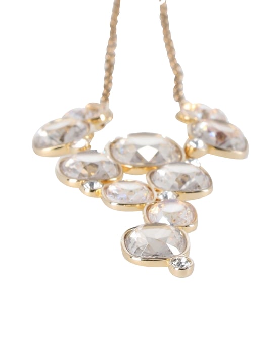 Swarovski-Kristallkette aus Goldmetall - Image 3