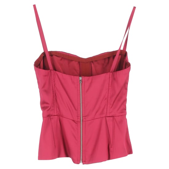 Dolce & Gabbana Bustier-Top mit Reißverschluss am Rücken aus rosa Seide - Image 2