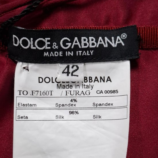 Dolce & Gabbana Bustier-Top mit Reißverschluss am Rücken aus rosa Seide - Image 3