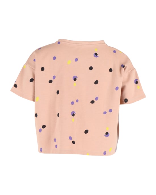 Marni Crop-T-Shirt mit Polka-Dots aus pfirsichfarbener Baumwolle - Image 3