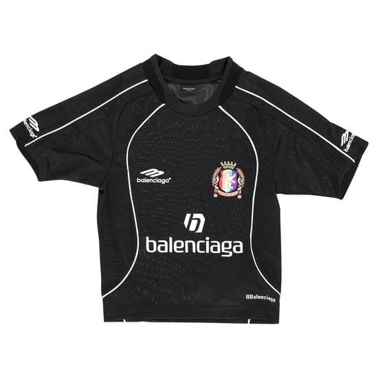 Balenciaga Fußballtrikot mit Löwenwappen aus schwarzem Polyester - Image 1