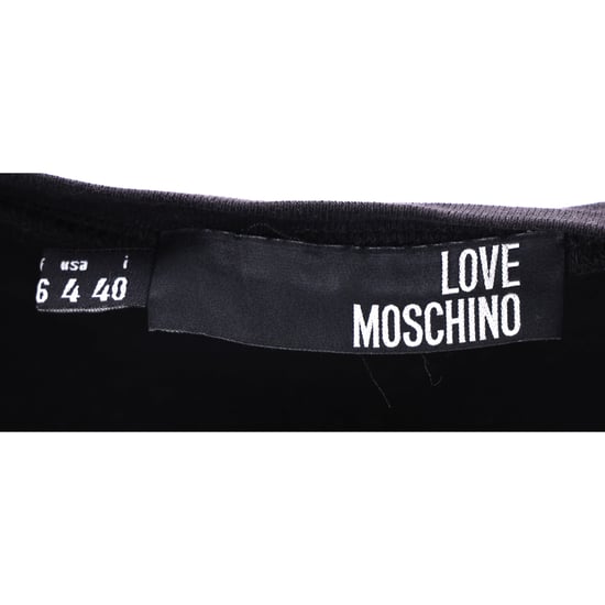 Moschino T-Shirt mit Grafikprint und Puffärmeln aus schwarzer Baumwolle - Image 4