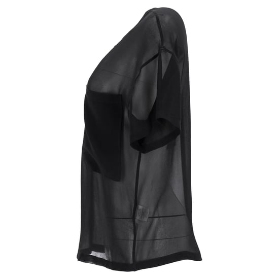 Helmut Lang Transparentes Ghost Top aus schwarzer Seide - Image 2