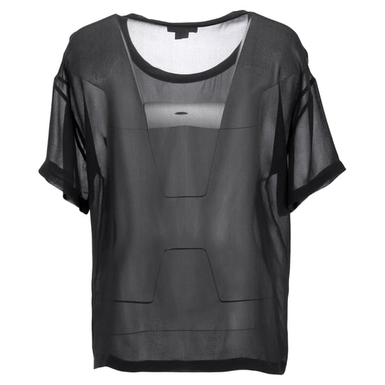 Helmut Lang Transparentes Ghost Top aus schwarzer Seide - Image 3