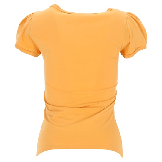 Moschino T-Shirt mit Grafikprint und Puffärmeln aus gelber Baumwolle - Image 3
