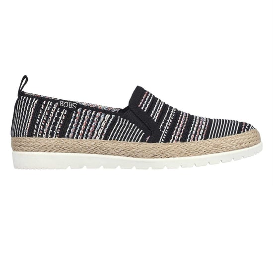 Skechers - "Twin Gore" Espadrillen für Damen, gewebter Stoff, Zum Anschlüpfen (Schwarz) - Image 1