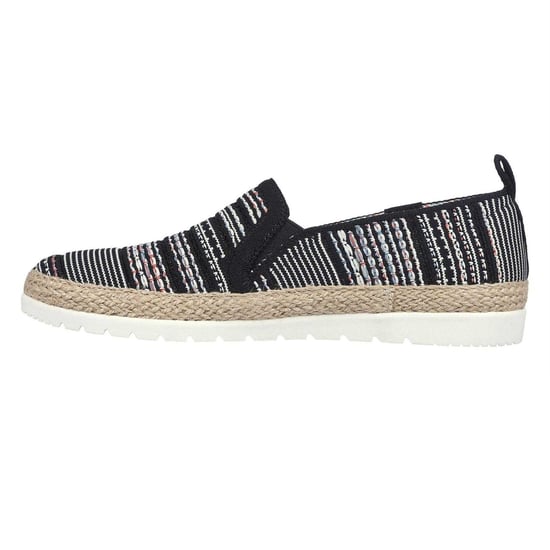 Skechers - "Twin Gore" Espadrillen für Damen, gewebter Stoff, Zum Anschlüpfen (Schwarz) - Image 2