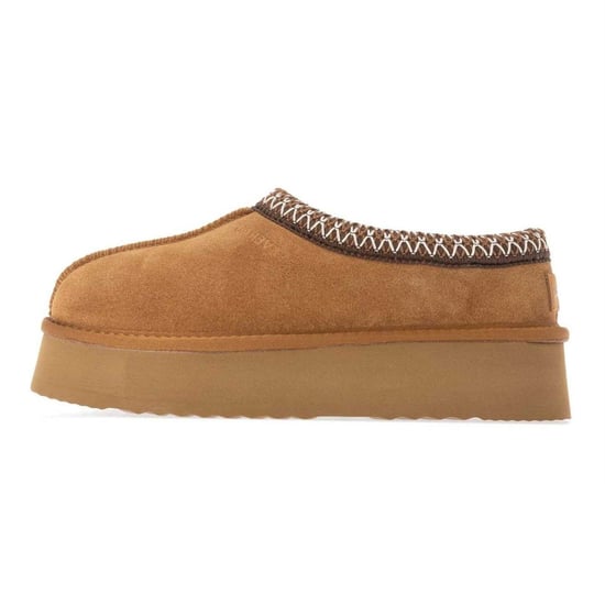 EverAu - "Wonga" Hausschuhe für Damen, Kuh Wildleder, Plattform-Absatz (Kastanie) - Image 3