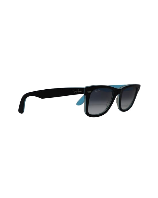Ray-Ban RB2140 Original Wayfarer 901 Sonnenbrille in blauem Acryl - Image 2