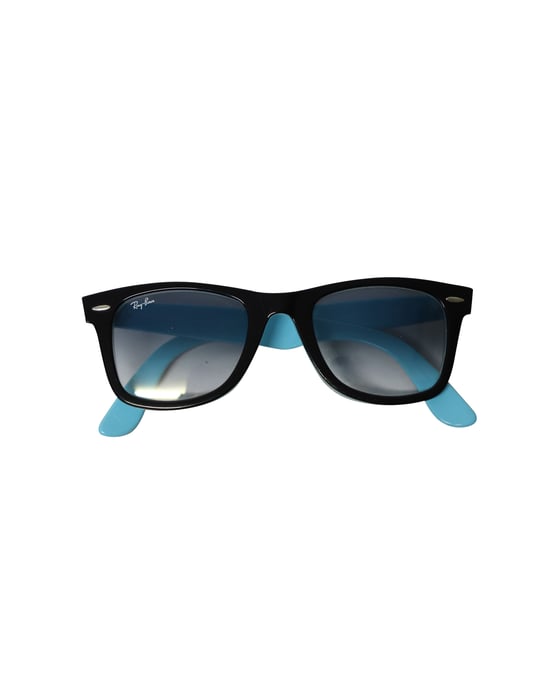 Ray-Ban RB2140 Original Wayfarer 901 Sonnenbrille in blauem Acryl - Image 5