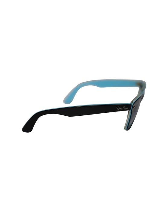 Ray-Ban RB2140 Original Wayfarer 901 Sonnenbrille in blauem Acryl - Image 6