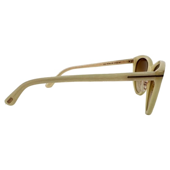 Tom Ford Katzenaugen-Tönte Sonnenbrille aus Ecru-Acetat - Image 5