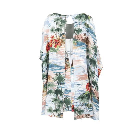 Valentino Hawaiian Couture Cape-Kleid – 10er - Image 3