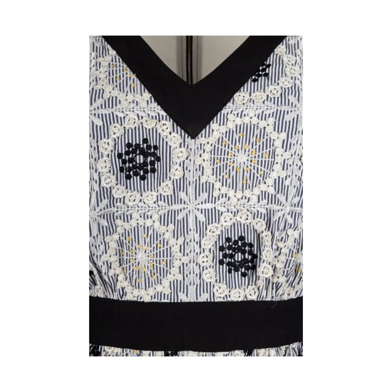 Moschino Günstiges und schickes gestreiftes Midikleid mit Stickerei – 2010er Jahre - Image 6