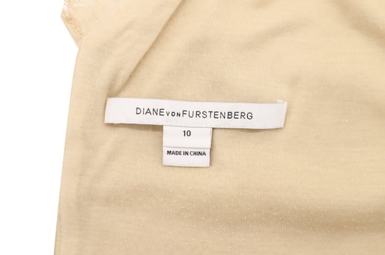 Diane Von Furstenberg – Langärmliges Zarita-Spitzenkleid aus beiger Viskose - Image 4