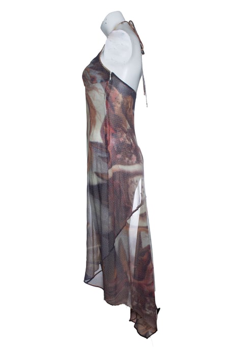 D&G, 1990er Jahre, Geburt der Venus, transparentes Seidenkleid - Image 2