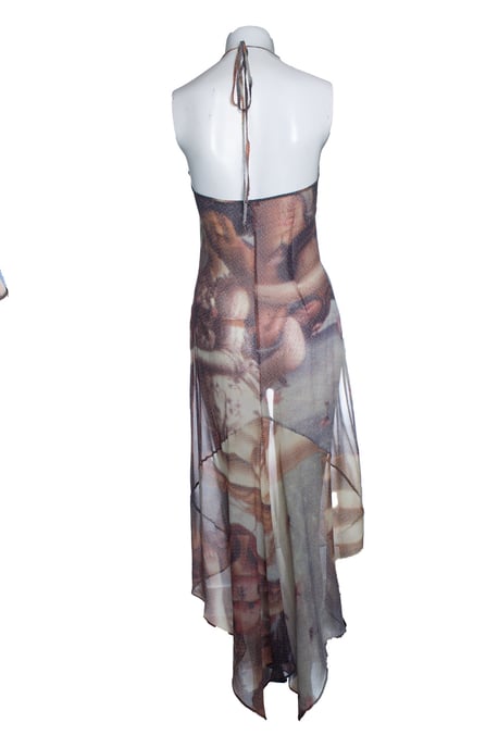 D&G, 1990er Jahre, Geburt der Venus, transparentes Seidenkleid - Image 3