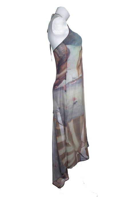 D&G, 1990er Jahre, Geburt der Venus, transparentes Seidenkleid - Image 4