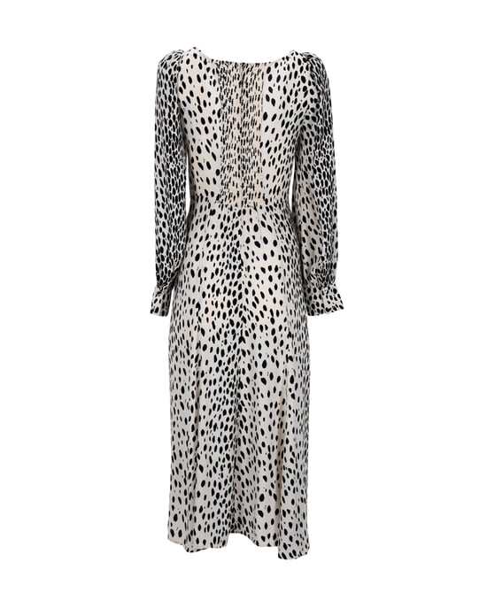 Reformation Alessi Crêpe-Midikleid aus Viskose mit Tiermuster - Image 3