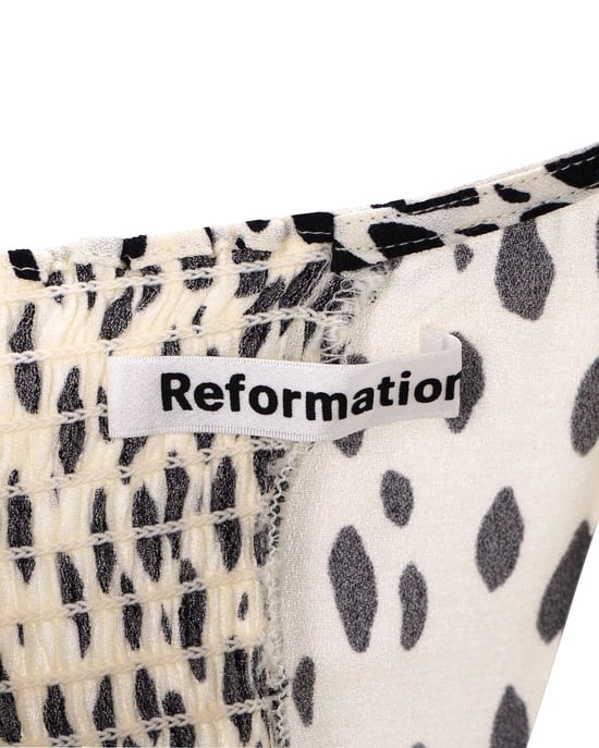 Reformation Alessi Crêpe-Midikleid aus Viskose mit Tiermuster - Image 4