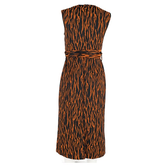 Ärmelloses Wickelkleid von Diane von Furstenberg aus orangefarbenem Polyester - Image 6