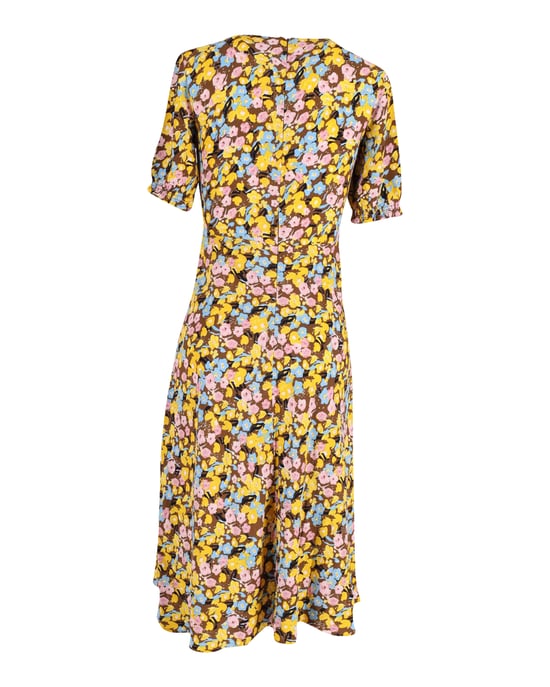 Diane von Furstenberg geblümtes Midikleid aus gelber Viskose - Image 3