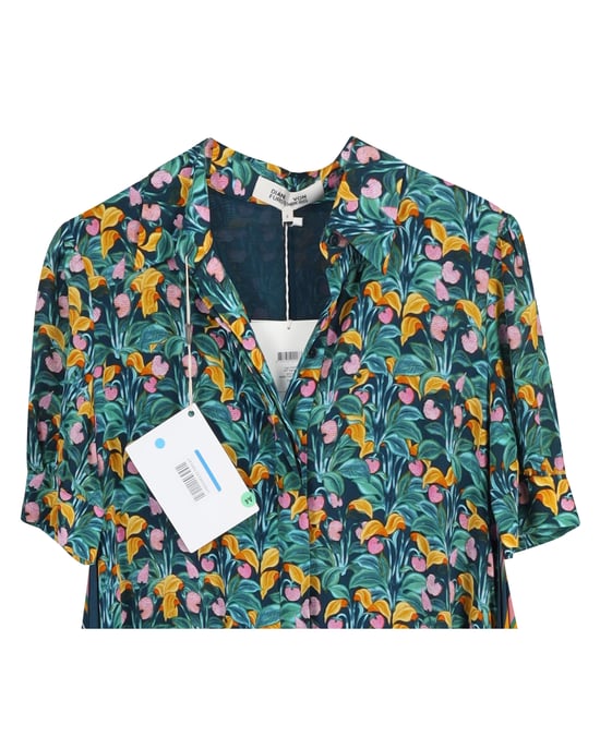 Diane von Furstenberg Kendyl bedrucktes Midikleid mit Gürtel aus mehrfarbiger Viskose - Image 3
