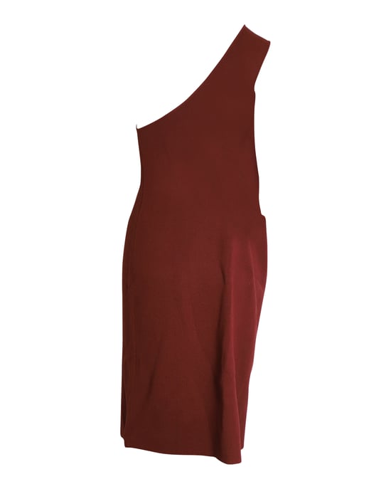 Bottega Veneta One-Shoulder-Kleid aus rostfarbener Viskose - Image 2