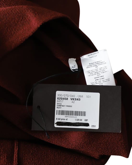 Bottega Veneta One-Shoulder-Kleid aus rostfarbener Viskose - Image 4