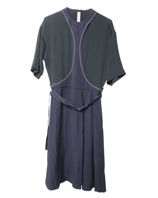 Marni Kleid mit Kontrastnähten aus mehrfarbiger Viskose - Image 5