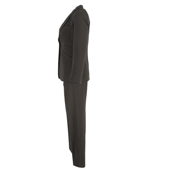 Armani Collezioni Einreiher-Blazer und Hosenanzug aus olivgrünem Polyester - Image 2