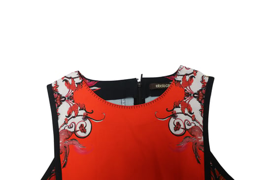 Roberto Cavalli Etuikleid mit Print aus mehrfarbiger Viskose - Image 3