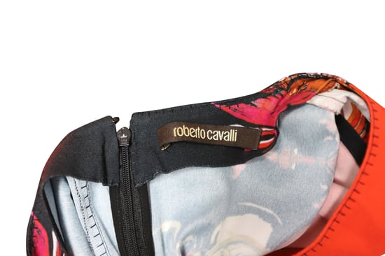 Roberto Cavalli Etuikleid mit Print aus mehrfarbiger Viskose - Image 5