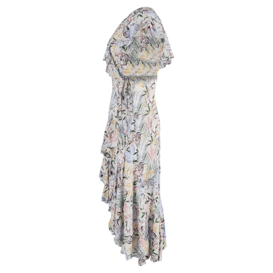 Maje Ritelle Midikleid aus Crêpe mit Spitzenbesatz und Blumenmuster aus Polyester - Image 2