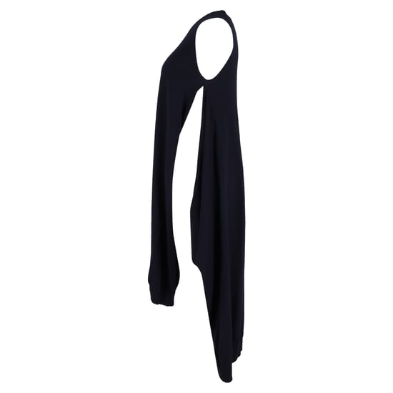 See by Chloé Kleid mit Seitenschlitz aus marineblauer Wolle - Image 2
