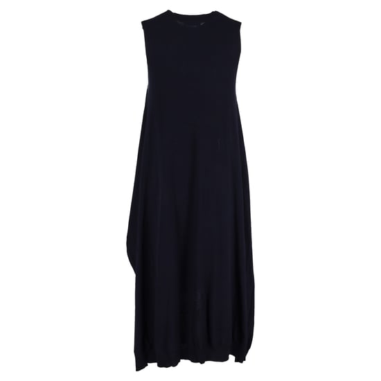 See by Chloé Kleid mit Seitenschlitz aus marineblauer Wolle - Image 3
