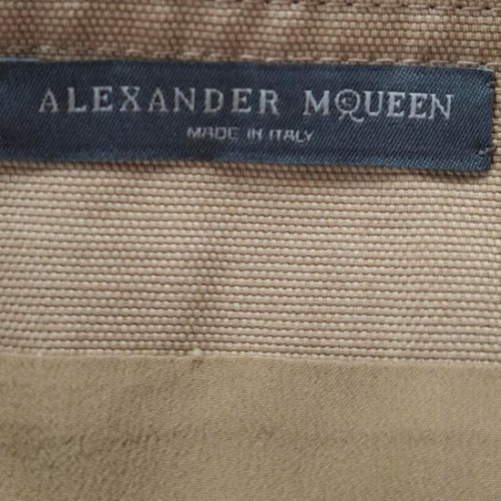 Alexander McQueen Midikleid aus beiger Baumwolle - Image 3