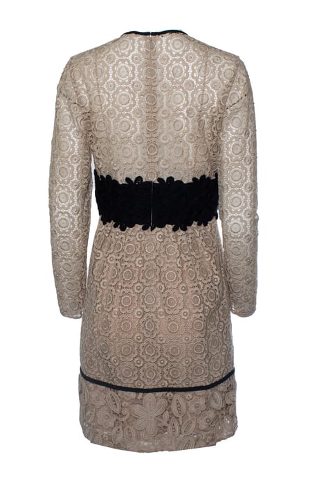 Burberry, SS16 Cocktail-Midikleid aus beiger Spitze - Image 2