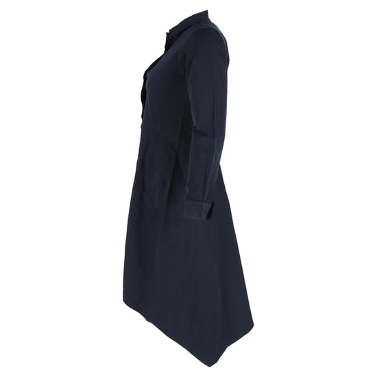 Jil Sander Hemdblusenkleid aus Baumwolle in Marineblau - Image 2