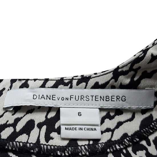 Diane von Furstenberg Schlangenmuster-Minikleid aus weißer Baumwolle - Image 3