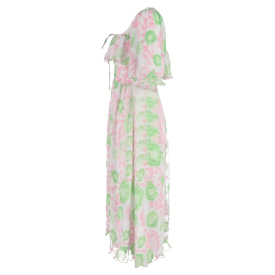 Ganni Midikleid mit Blumenmuster und Raffungen aus mehrfarbigem Polyester - Image 2