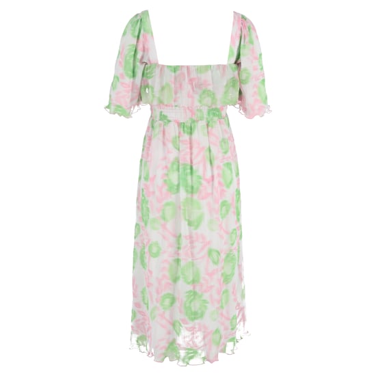 Ganni Midikleid mit Blumenmuster und Raffungen aus mehrfarbigem Polyester - Image 3