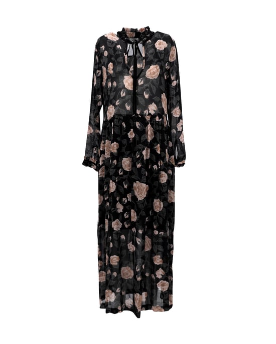 Ganni – Carlton – Georgette-Maxikleid aus Viskose mit Blumenmuster - Image 1